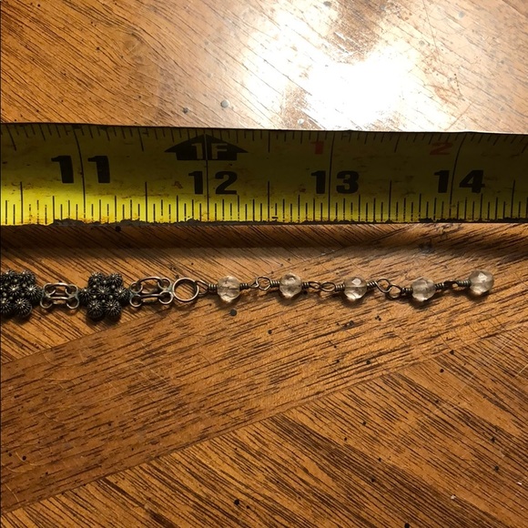 Choker Necklace with Crystal Pendant - Picture 5 of 8